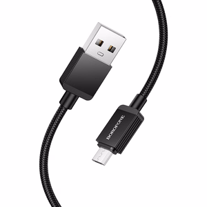 Borofone Cable BX120 Placer - USB to Micro USB - 2,4A 1 metre black