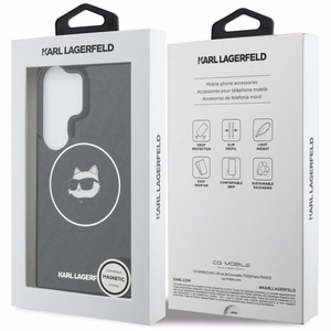 Karl Lagerfeld suojakuori IML Repeated Choupette MagSafe Samsung Galaxy S26 Ultra:lle musta
