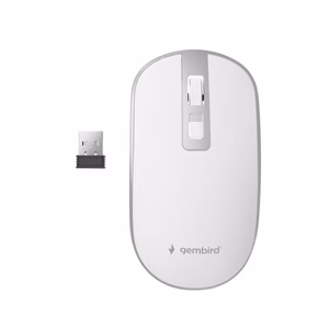 GEMBIRD MUSW-4B-06-WS langaton USB optinen hiiri valkoinen/hopea