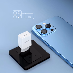 Dudao A4EU USB-A 2.1A wall charger - white + USB-A - USB-C cable