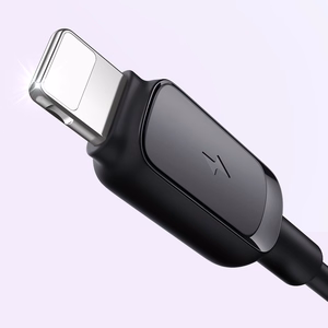 Joyroom Multi-Color Series A14 Lightning / USB-A 2.4A kaapeli 2m - musta