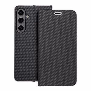 Läppäsuojakuori Samsung S24 PLUS:lle Luna Book Carbon musta