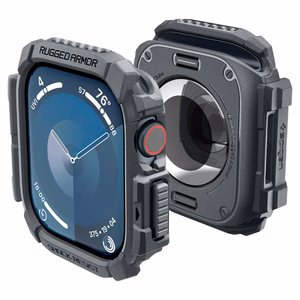 Spigen Rugged Armor Suojakuori Apple Watch 10 46mm - Harmaa