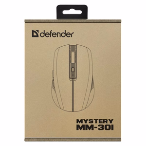 Hiiri Defender Mystery MM-301 RF+BT violetti 1600dpi 6P