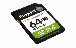 Kingston *SD 64GB Canvas Select Plus Gen3 R100MB/s