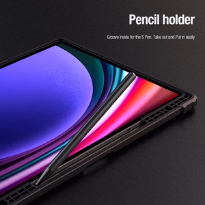 Nillkin Bumper Nahkainen Case Pro Suojakuori Samsung Galaxy Tab S9+:lle - musta