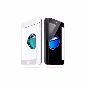Karkaistu lasi 5D Full Glue Apple iPhone 6 Plus/6S Plus kaareva valkoinen bulk