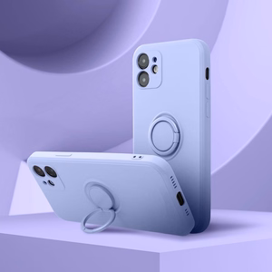 Suojakuori Samsung S26 silikoninen sormusrakenne violetti