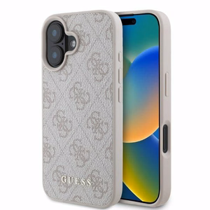 Guess 4G Classic Suojakuori iPhone 16:lle - Vaaleanpunainen