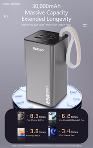 External battery Power Bank Dudao K65+ 65W 30000mAh black