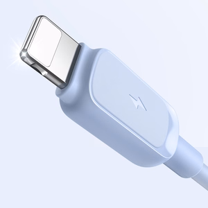 Joyroom Multi-Color Series A14 Lightning / USB-A 2.4A 1.2m Kaapeli - sininen