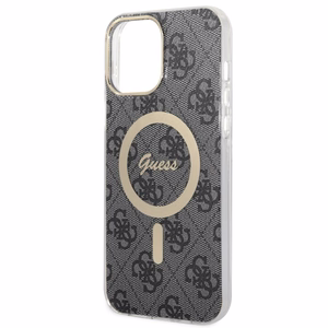 Guess GUHMP13XH4STK iPhone 13 Pro Max 6.7" musta/musta hardcase 4G MagSafe