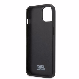 Karl Lagerfeld KLHCP13SPMNIKPI iPhone 13 mini 5.4 kovakuori punainen/punainen Monogram Ikonik Patch