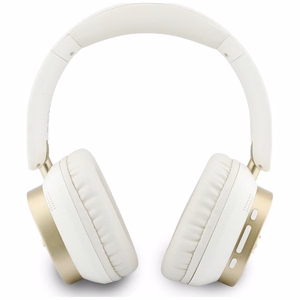 Wireless headphones Guess ENC Rectangle Metal Script white