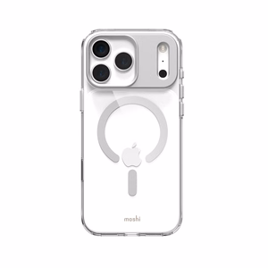 Moshi iGlaze MagSafe suojakuori iPhone 17 Pro Max -laitteelle, Luna Silver -värinen