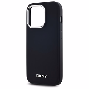 DKNY Plain Logo MagSafe iPhone 14 Pro:lle Suojakuori - Musta