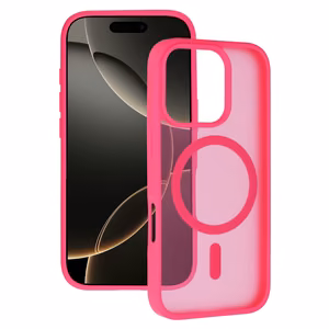 Tel Protect Aura Matte Magsafe Case for Iphone 16 Pro hot pink