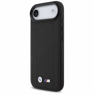 BMW M Quilted Logo MagSafe Suojakuori iPhone 17 Air:lle - Musta