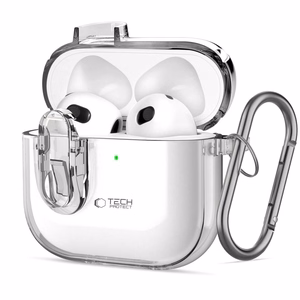 Tech-Protect Slim Hook Suojakuori AirPods 4 -kuulokkeille - kirkas