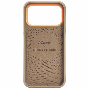 Beige NIMMY SIISTI SILMÄLASIPÄINEN KOIRA suojakuori IPHONE 18 Pro Max/17 Pro Max -puhelimelle