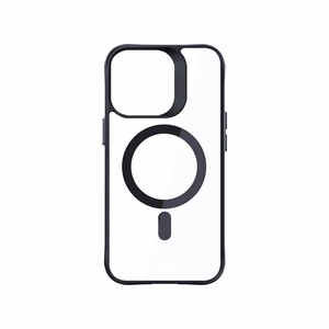 3mk Satin Armor MagCase MagSafe-tuella iPhone 16 Pro Max:lle - Läpinäkyvä mustalla kehyksellä