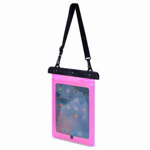Vedenpitävä PVC-tablettikotelo - vaaleanpunainen