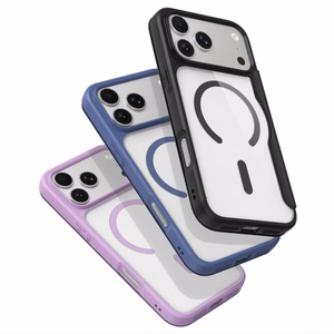 Musta DUX DUCIS SKIN X PRO suojakuori iPhone 18 Pro / 17 Pro (Open Ring Version) -puhelimille, MagSafe-yhteensopiva