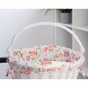 Pajukori kuvioidulla kankaalla FSBKT-037-1 valkoinen