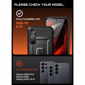 Supcase Unicorn Beetle Pro  Samsung Galaxy S26 FE kuori, musta