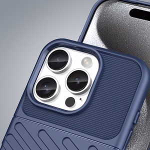 Thunder Case Silikoninen Suojakuori iPhone 16 Pro:lle - Sininen