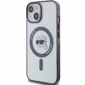 Karl Lagerfeld KLHMP15SHKHNOTK iPhone 15 6,1 läpinäkyvä kovakuori IML Karlin pää MagSafe