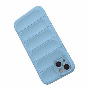 Magic Shield Case tapauksessa iPhone 14 Plus joustava panssaroitu tapauksessa vaaleansininen
