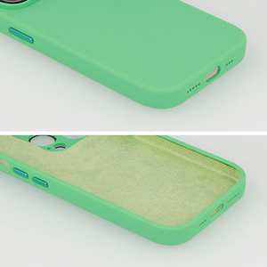 Tel Protect Lichi Soft Suojakuori iPhone 12:lle minttu