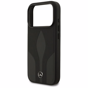 Mercedes Leather The Move MagSafe Suojakuori iPhone 17 Pro:lle - Musta