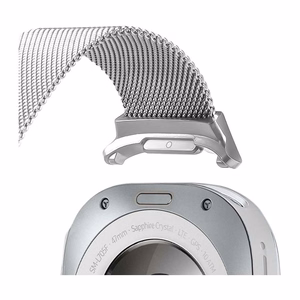 Dux Ducis MILANESE ranneke ruostumaton teräs magneettinen 47 mm hopeinen