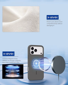 Case X-Level Fluid Skin MagSafe Apple iPhone 17 Pro Max gray