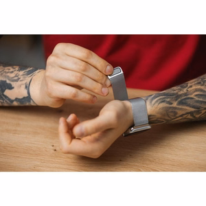Hihna Apple Watch:lle Forcell F-Design FA03 magneettinen teräs 38 / 40 / 41 mm sininen