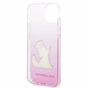 Karl Lagerfeld KLHCP14MCFNRCPI iPhone 14 Plus 6.7 "kovakotelo vaaleanpunainen / vaaleanpunainen Choupette Fun