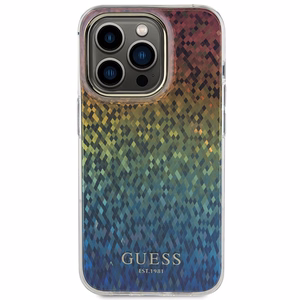 Guess IML Faceted Mirror Disco Iridescent Suojakuori iPhone 15 Pro:lle - monivärinen