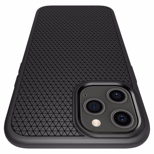 Spigen Liquid Air -kotelo iPhone 12 / iPhone 12 Pro - Matta musta