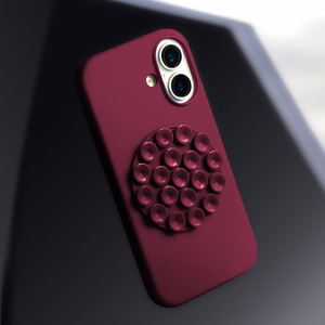 Silikoninen Stick suojakuori iPhone 11:lle tummanpunainen
