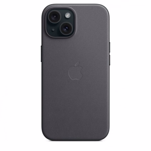 Apple FineWoven -kuori MagSafella iPhone 15:lle, musta (MT393ZM/A)