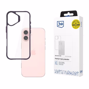 3mk Satin Armor Case+ Purple Suojakuori Apple iPhone 16:lle - läpinäkyvä