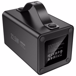 Hoco J138 -varavirtalähde 60000 mAh QC PD 3A 22,5W DC12V sisäänrakennetulla valolla, musta