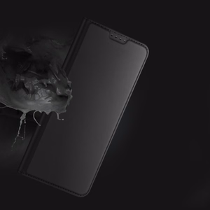 Dux Ducis Skin Pro tapauksessa Oppo Reno 8 Pro flip kansi kortti lompakko jalusta musta