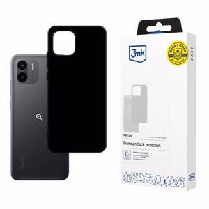 3mk Matt Case -suojakuori Xiaomi Redmi A2:lle - musta