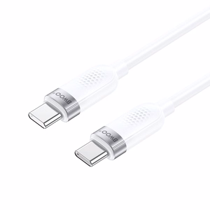 BWOO 65W kaapeli USB-C - USB-C 1m valkoinen