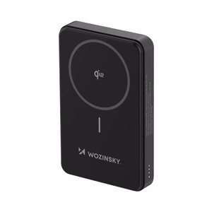 Powerbank Wozinsky WLWP-10KA0Y3S 22.5W PD Qi2 10000 mAh, with stand, 1x USB-A, 1x USB-C - black