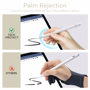 Tech-Protect Digital Magnetic Stylus Pen 3 Magnetic for iPad Tablet - White