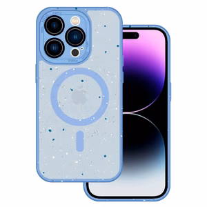 Tel Protect Magnetic Splash Frosted Suojakuori iPhone 15 Pro:lle vaaleansininen
